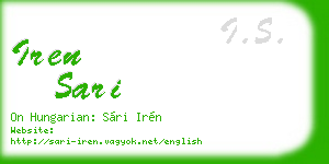iren sari business card